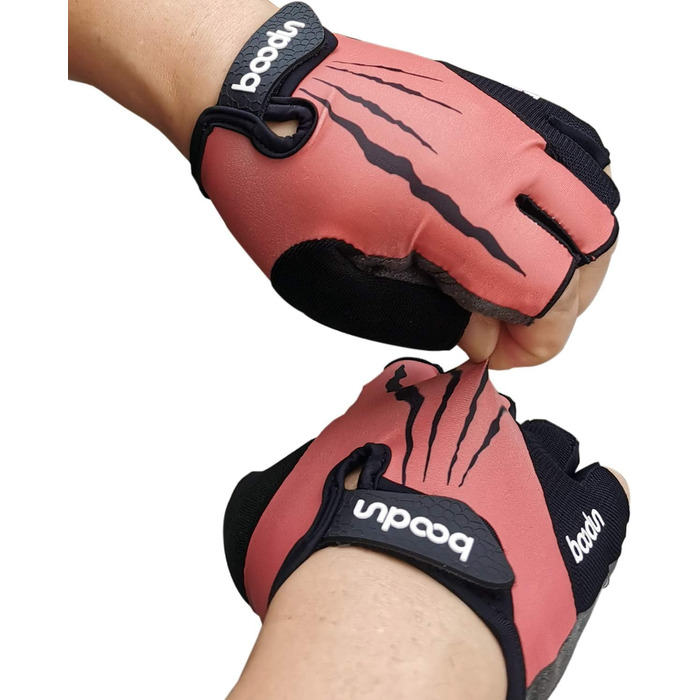 Велосипедні рукавички Radsport Kurz - короткі, напівпальцеві, для MTB, літні, червоні, розмір L