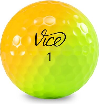 Гольф-м'ячі Vice Pro Plus, жовті/помаранчеві