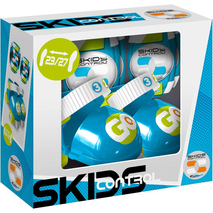 Роликові ковзуни дитячі розмір 23-27 + захист для ліктів та колін (синій, блакитний та зелений)