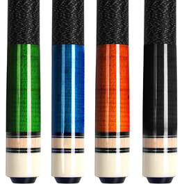 Набір більярдних київ Aklot (4 шт.) з канадського клена, 147 см, для професіоналів, вага 510-595 г