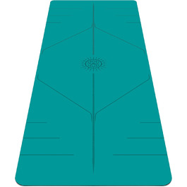Йога-мат Plyopic Ultra-Grip Pro+ з розміткою, антиковзкий, комфортний, стійкий до поту, для йоги, пілатесу, бікрам та хот-йоги