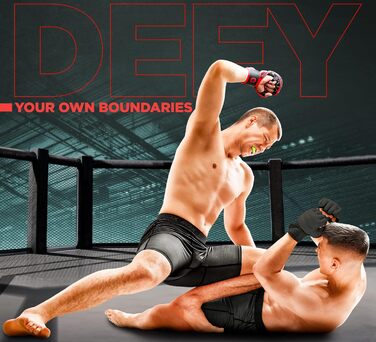 Капа для спорту RDX, захист зубів для бойових мистецтв, MMA, кікбоксинг, хокей, футбол, муай-тай, регбі. Зручна коробка для зберігання. Для дорослих (від 12 років). Червоний колір.