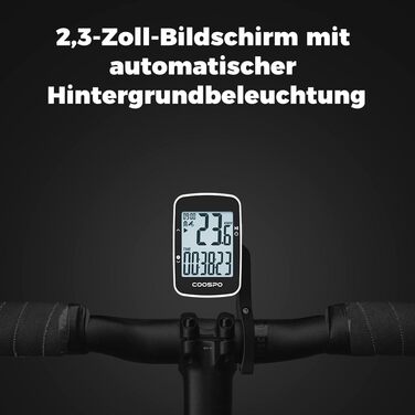 Велокомп'ютер COOSPO BC26 GPS бездротовий Bluetooth 5.0/ANT+, водонепроникний IP67, LCD 2.3