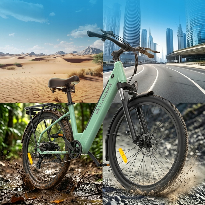 Унісекс електровелосипед ALLGOBIKE AM27: 250W, 15Ah, запас ходу 100км, колеса 27.5