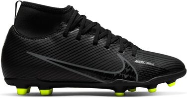 Дитячі футбольні кросівки Nike Superfly 9 Club FG/MG, 38 EU, чорний/сірий/білий/жовтий