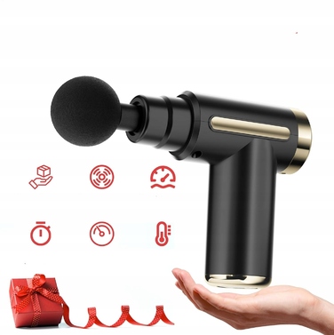 Перкусійний масажер Massage Gun для спини, стоп та всього тіла, 6 режимів швидкості