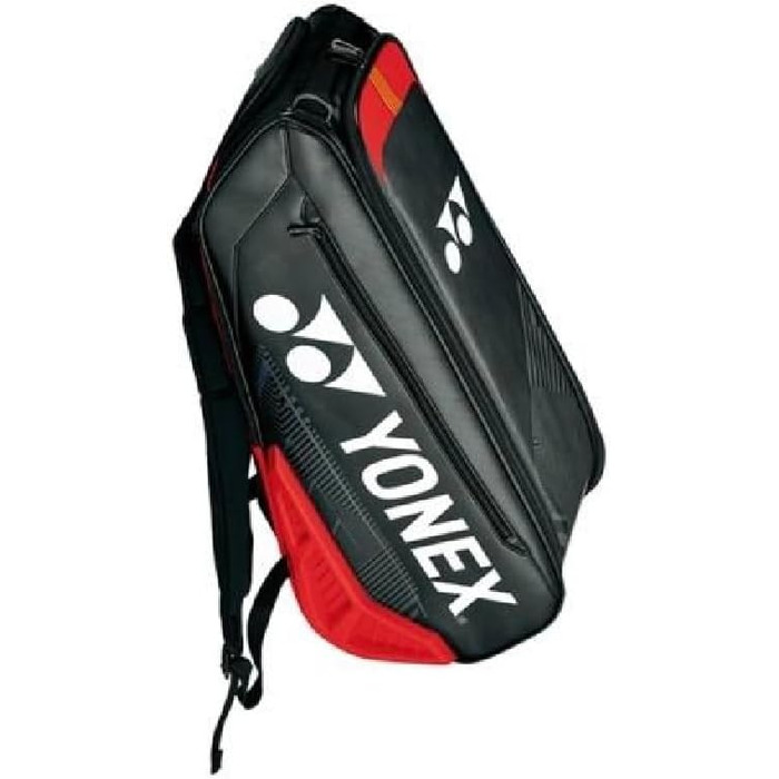 Сумка для ракеток Yonex Expert BA02326EX на 6 ракеток з окремим відділенням для взуття, чорно-червона