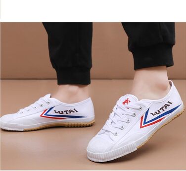 Чоловічі тапочки для бойових мистецтв Kung Fu, легкі, традиційні, з антиковзким покриттям, модель Qigong, білі (42 EU)