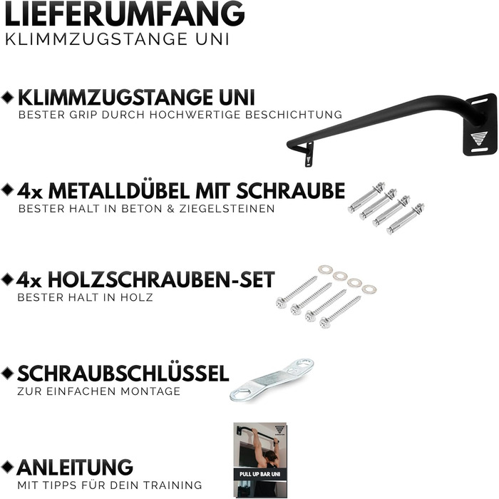 Климмер GORNATION для дверного прорізу: турнік, бруси для підтягувань, віджимань та інших вправ. Ідеально для калістеніки та загального фітнесу (чорний).