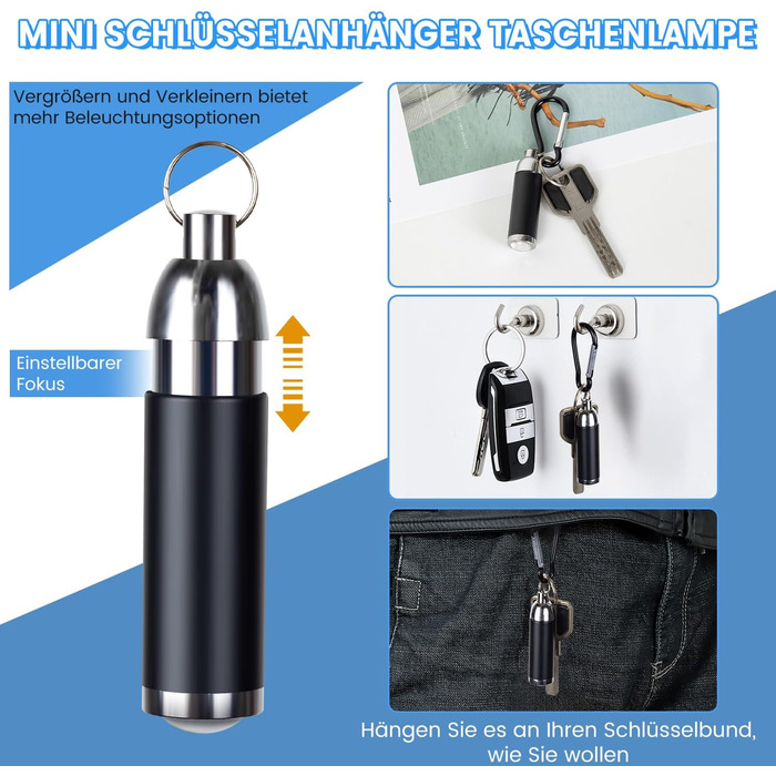 LED ліхтар Lekia 500000 Люмен, перезаряджуваний USB-C, 5 режимів, Zoom, водонепроникний, 5000mAh, для кемпінгу та надзвичайних ситуацій