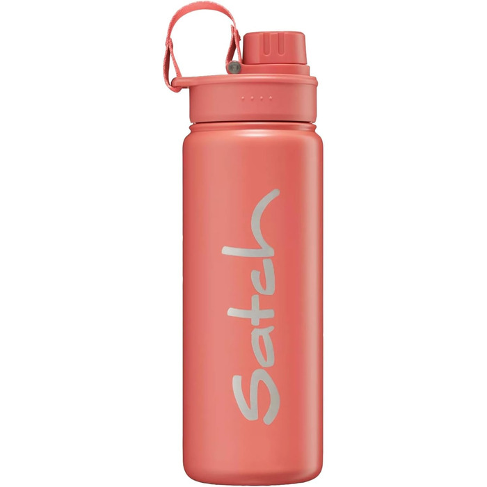 Satch пляшка для води з нержавіючої сталі 0,5 л, BPA-free, герметична, підходить для газованих, гарячих і холодних напоїв, Nordic Coral (кораловий)