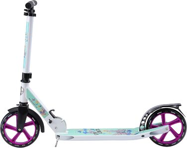 Дитячий та дорослий алюмінієвий самокат STAR SCOOTER з великими колесами 205 мм, міський круїзер для хлопчиків і дівчат від 6 років