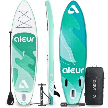 SUP дошка Aleur Explorer надувна з аксесуарами (рюкзак, весло, насос, ліш) 10'x32