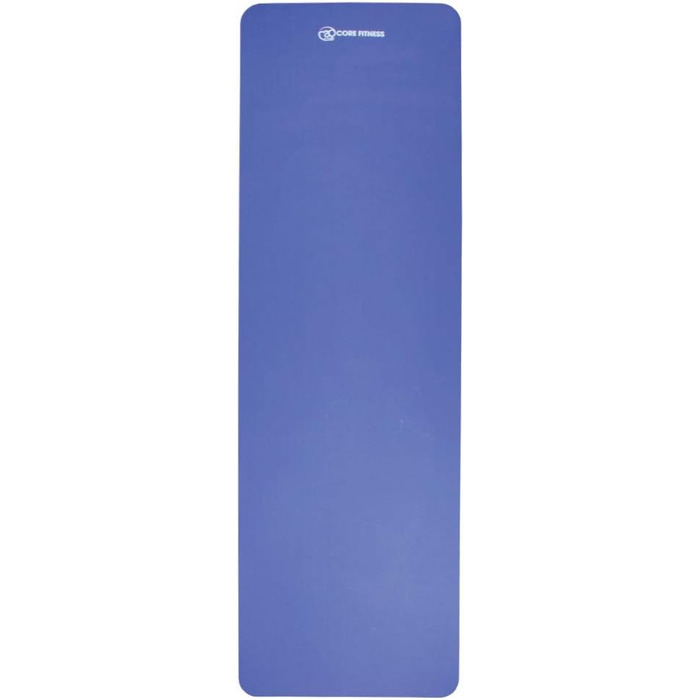 Фітнес-мат Fitness Mad для йоги та гімнастики, синій, 182×58 см, NBR піна, антибактеріальна поверхня, з ременем для перенесення, для дому і спортзалу