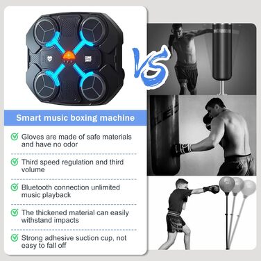 Інтелектуальна музична бокс-машина для настінного монтажу з Bluetooth для домашніх тренувань, декомпресії та боксерських вправ