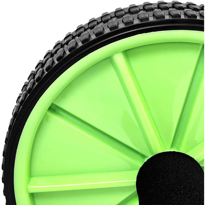 Колесо для пресу OcioDual з ручкою, тренажер для дому, ролер для пресу, AB Wheel (зелений)