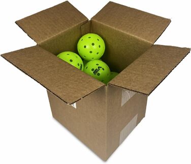 М'яч для піклболу Vulcan VPRO Flight Outdoor – офіційний м'яч PPA Tour, жовтого кольору, 12 шт.