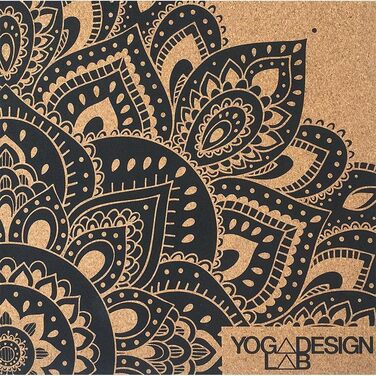 Йога-мат Yoga Design Lab з корку, екологічний, для хот-йоги, бікрам, аштанга, преміум якість, з ременем для перенесення