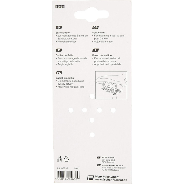 Сідло FISCHER Memory Foam з піною пам'яті | Зняття тиску завдяки піні | Для трекінгу та MTB (City, комплект з підсідельним штирем, чорний)