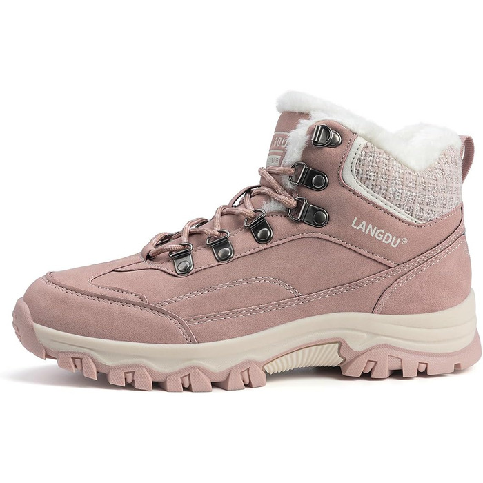 Зимові черевики для жінок, снігоступи, антиковзаючі черевики, зимові черевики, розмір 37-42 EU, 40 EU, рожеві