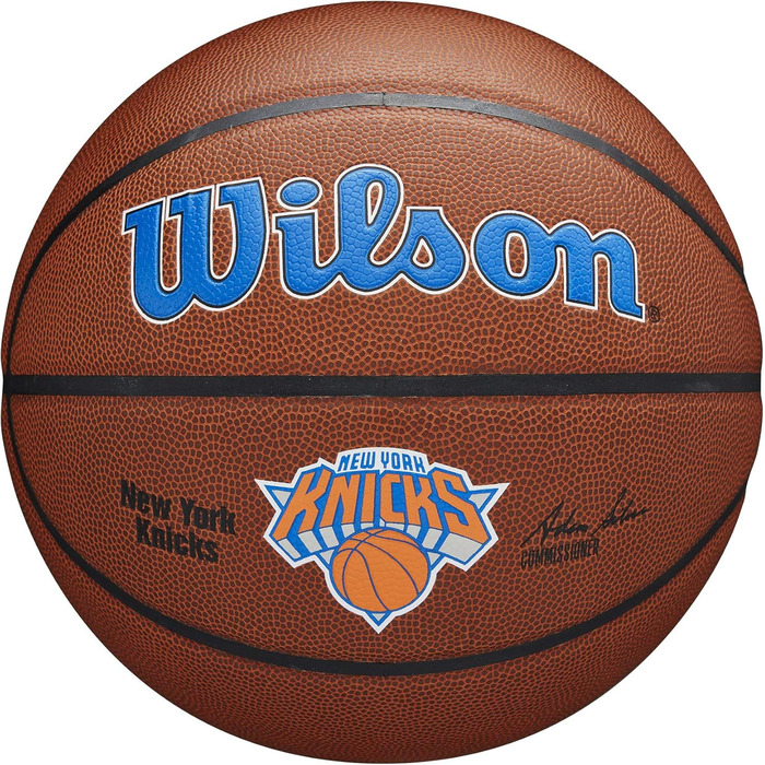 М'яч для баскетболу Wilson NBA Team Autograph Mini New York Knicks, сувенірний, для підписів
