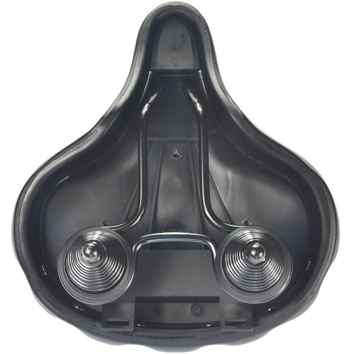 UPANBIKE Сідло для велосипеда Superweich: комфортне шкіряне з амортизацією та розширеним федеральним подушками (чорне)