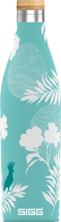Термос-бутилка SIGG Meridian 0,5 л Sumatra Birds, нержавійка, бамбукова кришка, ізольована, без BPA, герметична