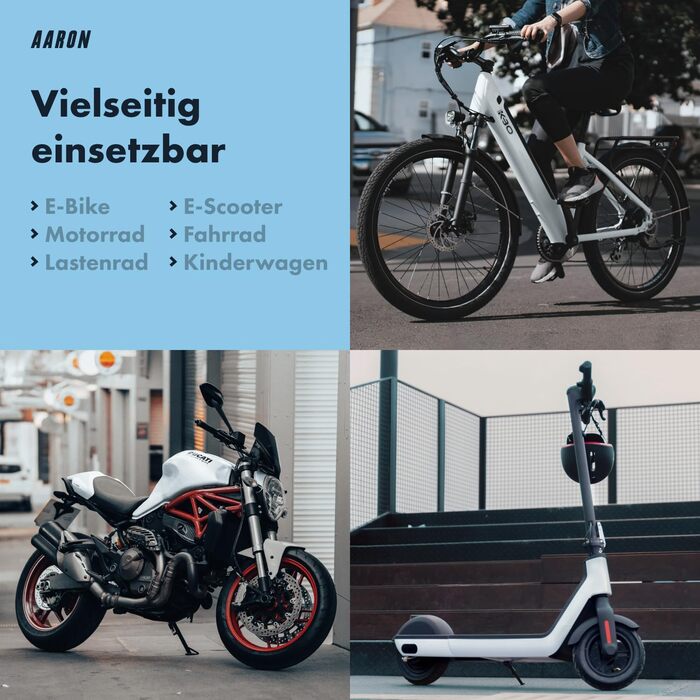 Замок для велосипеда AARON Lock One: стале ланцюгове замкнення з 5-значним кодом, висока безпека, для електровелосипеда, гірського, трекінгового, туристичного та шосе́йного велосипеда, чорний