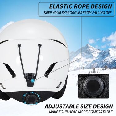 Шкільний комплект: сноубордний шолом з маскою та окулярами DXH811, унісекс, знімні навушники, регульований, для сноубордингу та катання на лижах