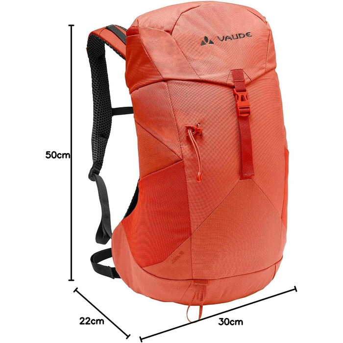 Рюкзак VAUDE Jura 18 л унісекс, туристичний, червоний