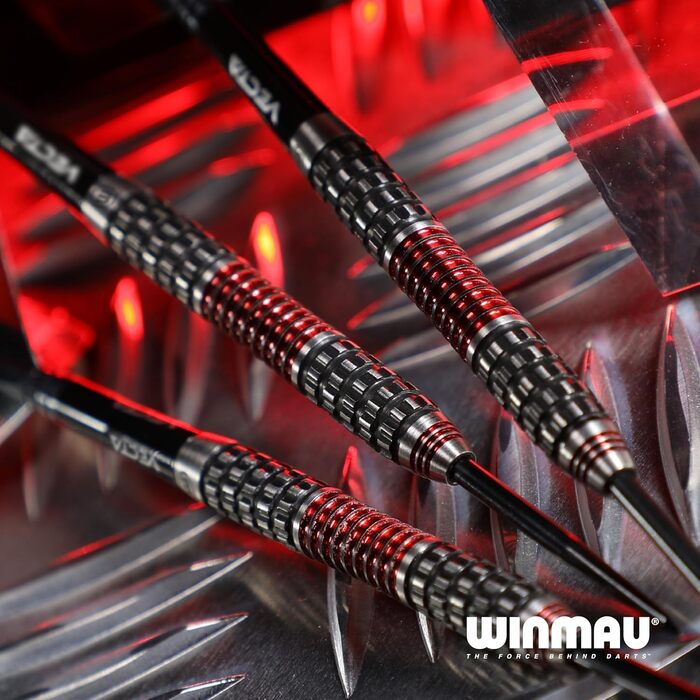Дротики WINMAU Joe Cullen Rockstar RS 1.0 професійні, вольфрамові, з оперенням і стрижнями