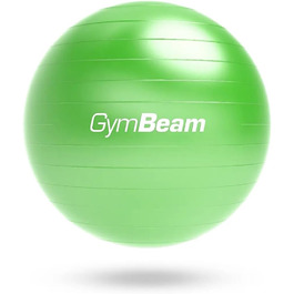 Гімнастичний м'яч GymBeam 85 см із насосом, зелений – для стабільності, зміцнення м'язів та профілактики болю у спині