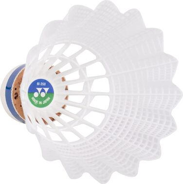 Бадмінтонні м'ячі Yonex Mavis 350 (6 шт.) - білі, середній рівень
