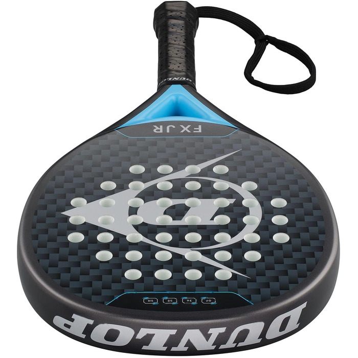 Ракетка для падел Dunlop FX Junior - Графітовий та карбоновий каркас для дітей та підлітків