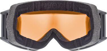 Гірськолижні окуляри uvex G.gl 3000 Unisex, матовий чорний / blue-lasergold lite, універсальний розмір