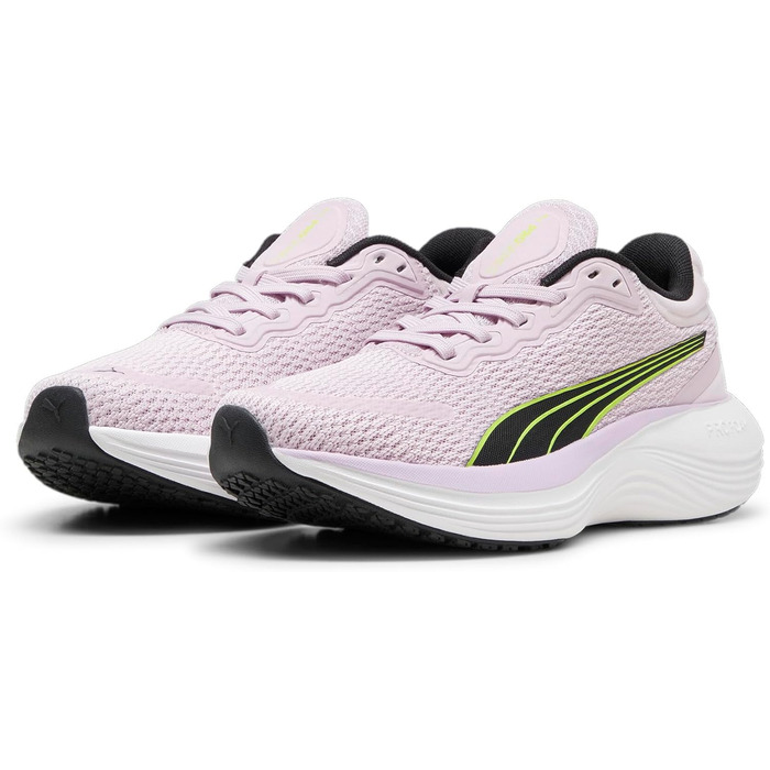 Дитячі кросівки PUMA Scend Profoam Jr - унісекс, 37 EU, Grape Mist/Puma Black/Lime Pow