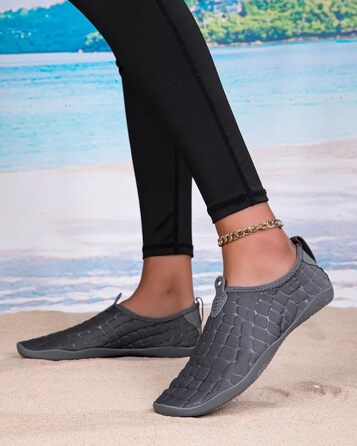 Водні шкарпетки для плавання та відпочинку на пляжі, чоловічі та жіночі (42/42.5 EU, сірий)