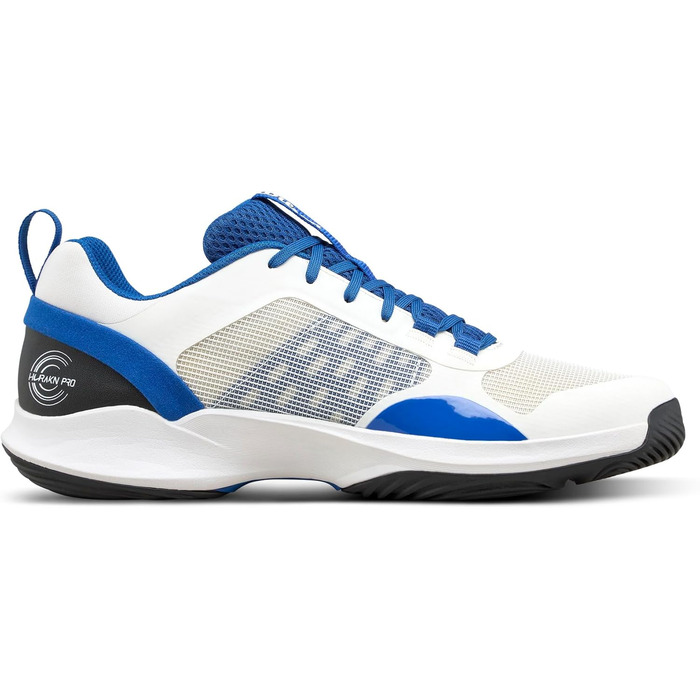 Взуття для падел-тенісу Wilson Hurakn Pro V2 для чоловіків (44 EU, X-широкий, білий, блакитний, чорний)