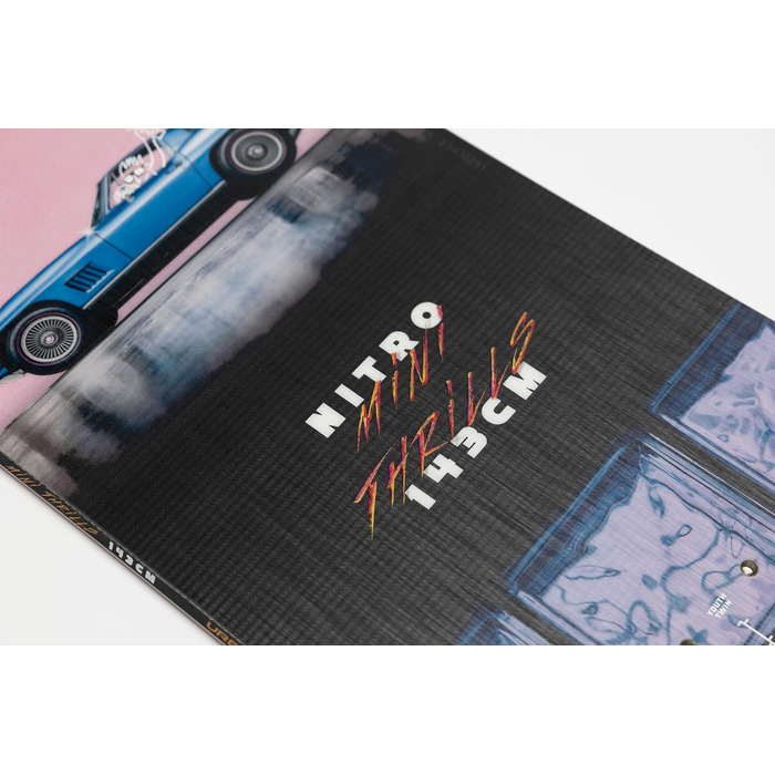 Дитяча сноуборд-дошка Nitro Mini Thrills 138 см, твин-тип, для фрістайлу та парку
