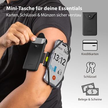 Спортивний браслет для телефону Bone Run Tie 3 - зручний фітнес-аксесуар для бігу, сумісний з iPhone 4.7-7.2