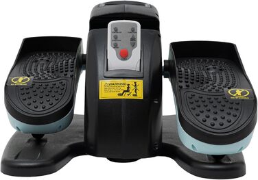 Міні велотренажер Crosstrainer для дому, офісу та реабілітації, з LCD дисплеєм і пультом, синій