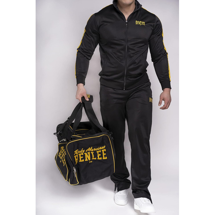 Чоловіча спортивна сумка Benlee Rocky Marciano LOCKER 5, 90 см, чорна/жовта, з плечовим ременем