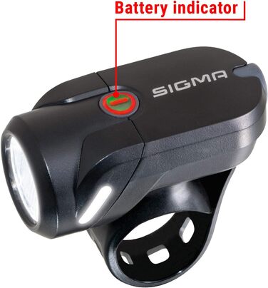 Фарига Sigma Aura 35 LED: акумуляторне переднє світло для велосипеда, 35 люкс, StVZO, 2 режими, водонепроникне, перезаряджуване