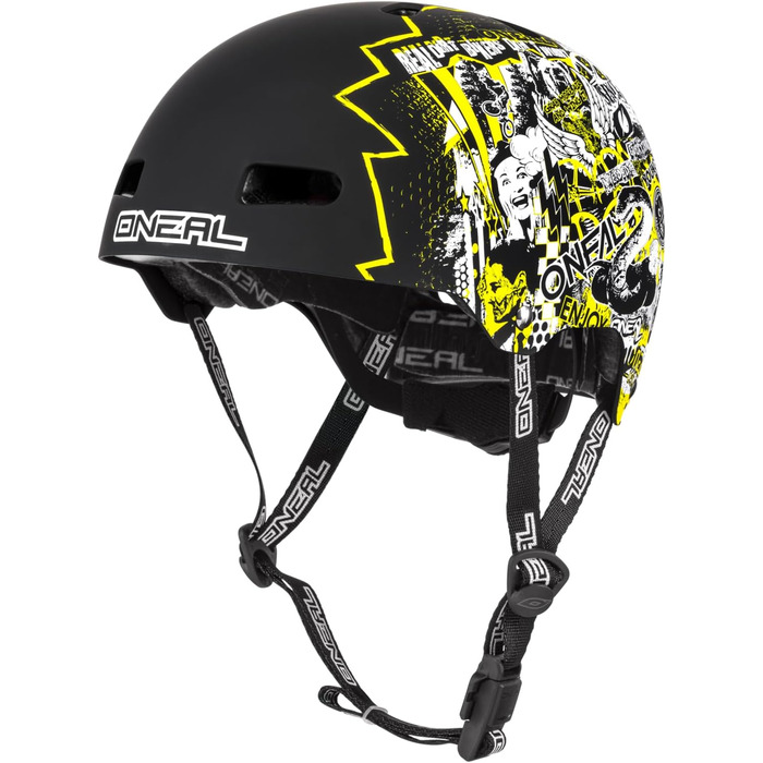 Велосипедний шолом O'NEAL DIRT LID ZF MTB для дорослих, жовтий, розмір L-XL (58-61 см), з вентиляцією, системою регулювання та Zone Flex-технологією