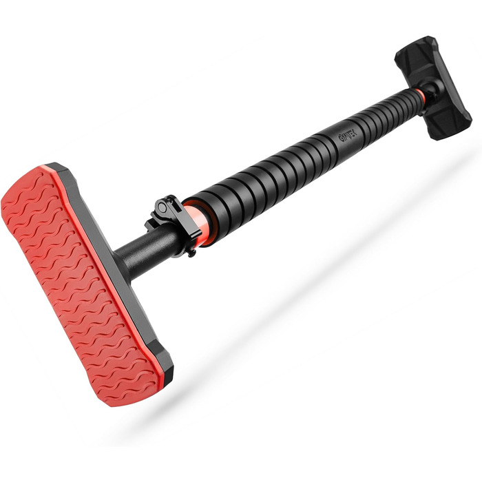 Климмувальна стійка Gymtek для дверного прорізу 70-100 см - для дому, фітнесу, силових тренувань (червона)