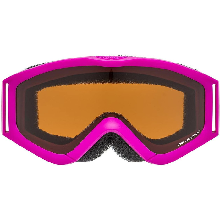 Дитяча лижна маска uvex speedy pro, контрастна, антифог, збільшене поле зору, жовто-чорна/золота лінза