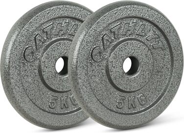 Athlyt Диски для гантелей 2 x 5 кг, стальні, для тренувань