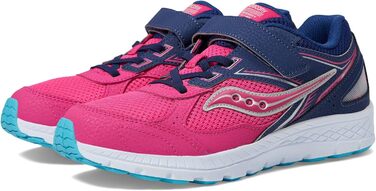 Дитячі кросівки Saucony Cohesion 14 з альтернативною застібкою (7 Wide, Рожево-морські)