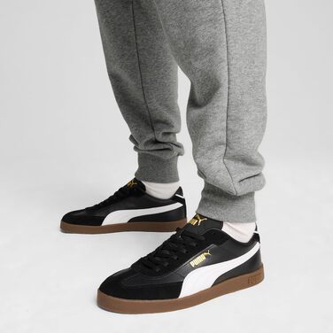 Кросівки PUMA Club II Era унісекс (чорні з білим та золотим) — 40 EU