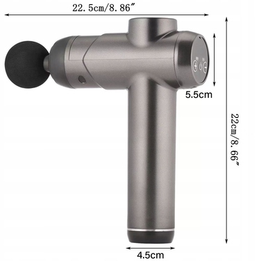 Перкусійний масажер Massage Gun — потужний пістолет для масажу спини, тіла, шиї та стоп